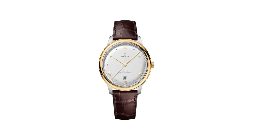 Omega De Ville Prestige 40 mm, steel - yellow gold on leather strap
