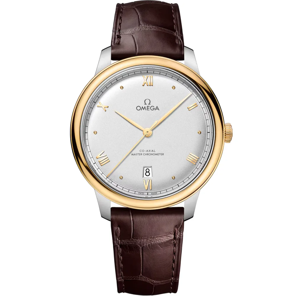 Omega De Ville Prestige 40 mm, steel - yellow gold on leather strap