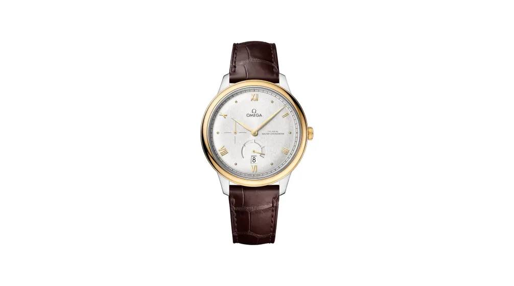 Omega De Ville Prestige 41 mm, steel - yellow gold on leather strap