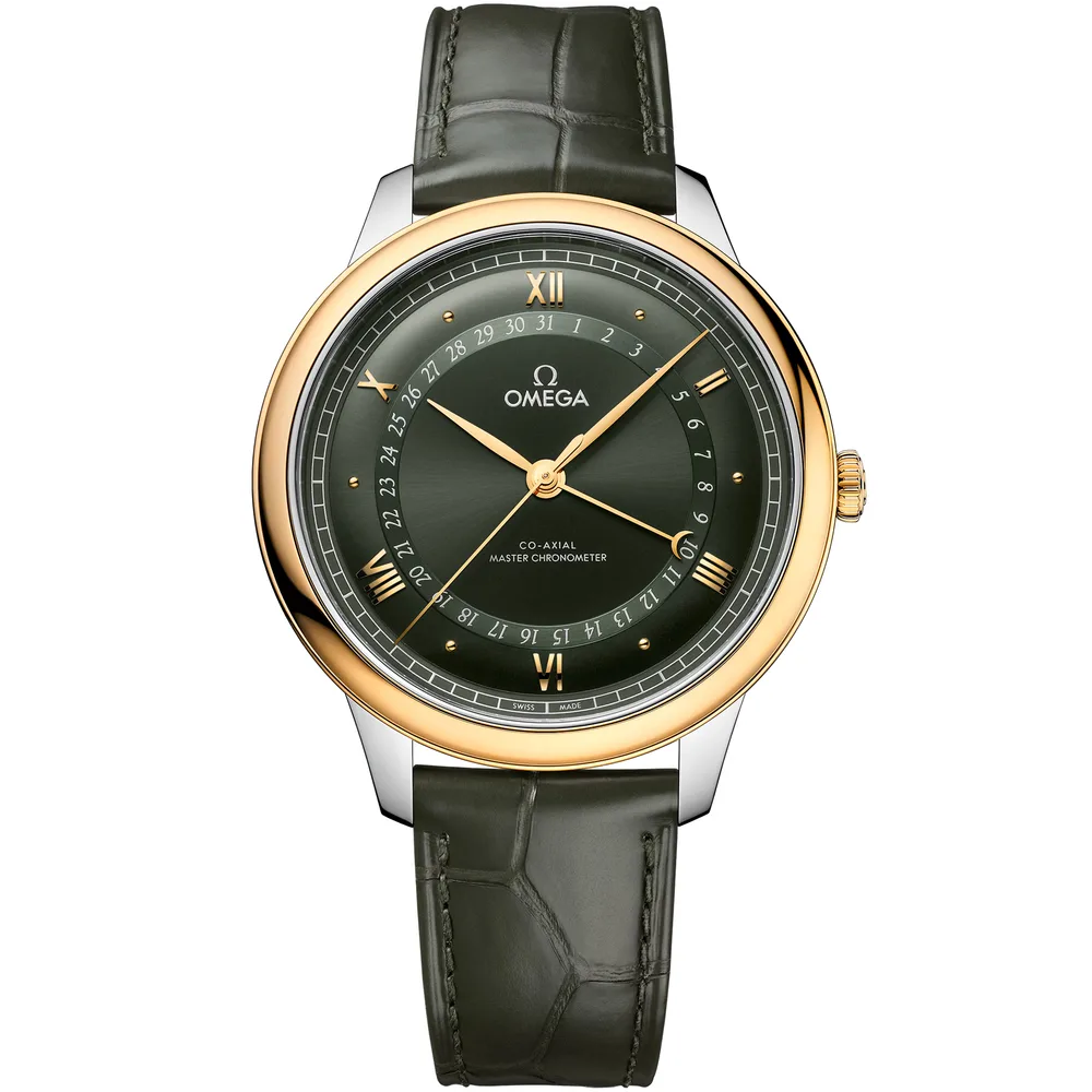 Omega De Ville Prestige 42 mm, steel - yellow gold on alligator
