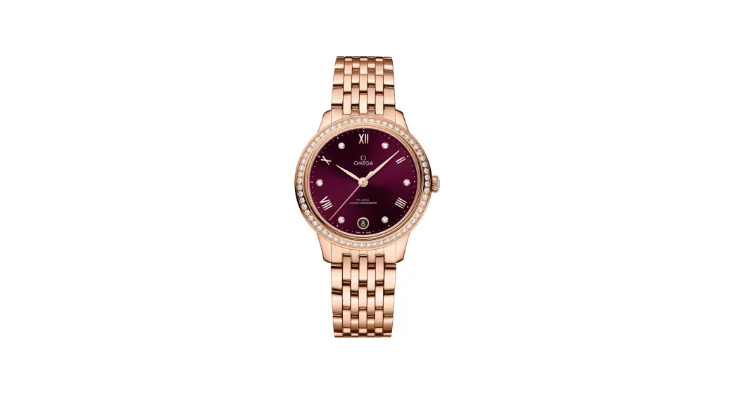 Omega De Ville Prestige 34 mm, Sedna™ gold on Sedna™ gold