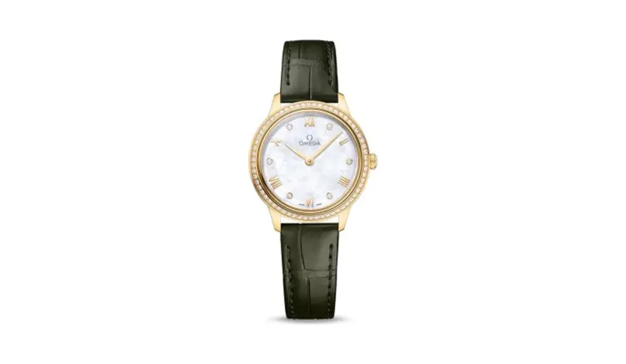Omega De Ville Quartz 27.5 Yellow Gold - Diamond / MOP - Diamond