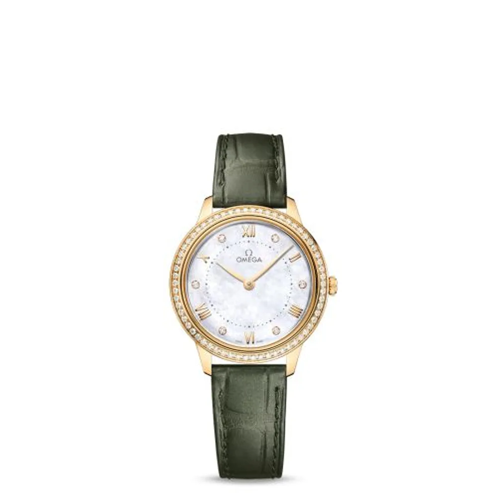 Omega De Ville Quartz 30 Yellow Gold - Diamond / MOP - Diamond
