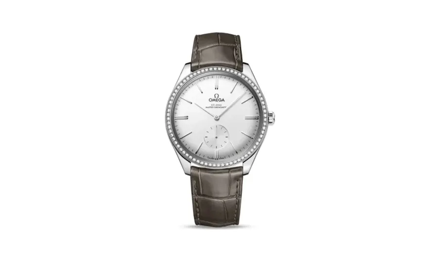 Omega De Ville Trésor Master Chronometer Small Seconds Stainless Steel / Diamond / Silver
