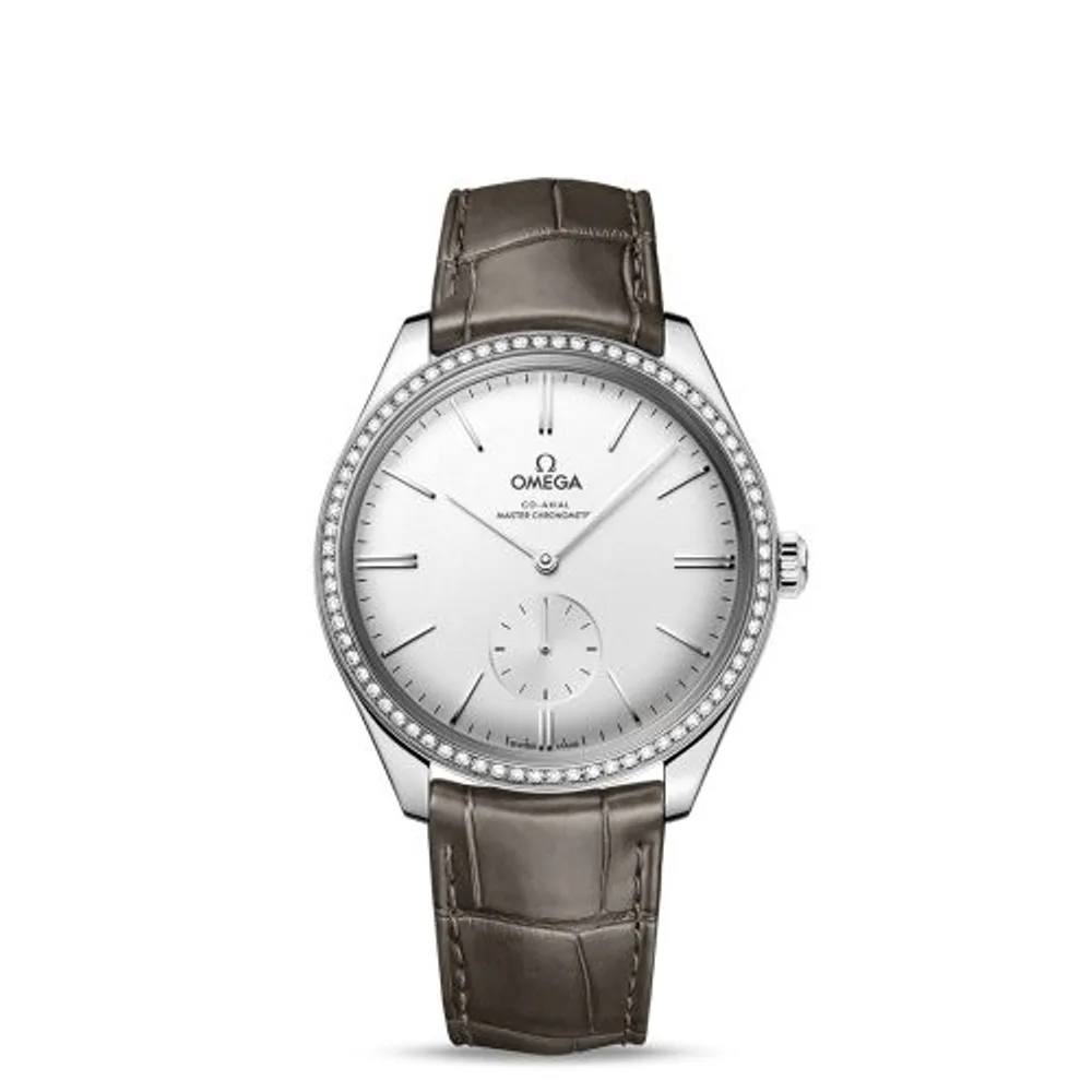 Omega De Ville Trésor Master Chronometer Small Seconds Stainless Steel / Diamond / Silver