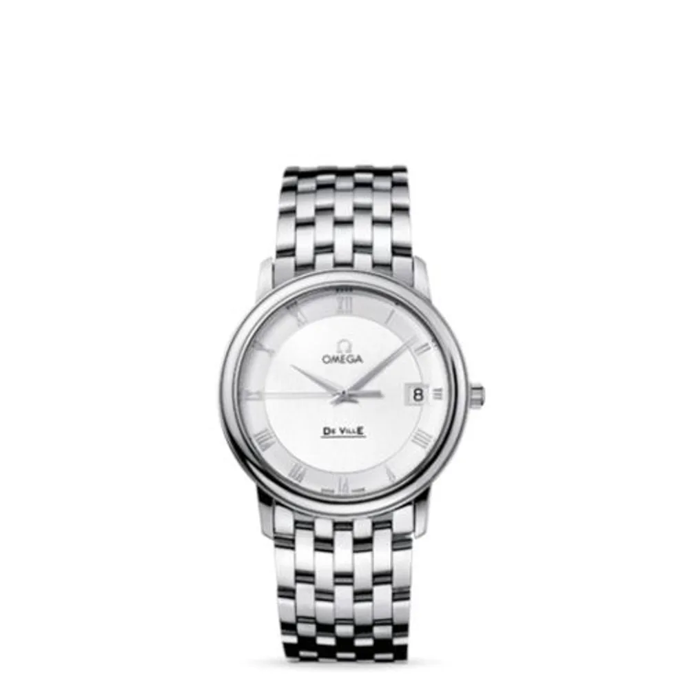 Omega De Ville Prestige Quartz 34.4 Stainless Steel / Silver / Bracelet