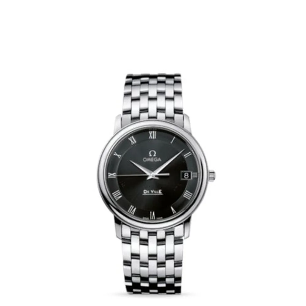 Omega De Ville Prestige Quartz 34.4 Stainless Steel / Black / Bracelet
