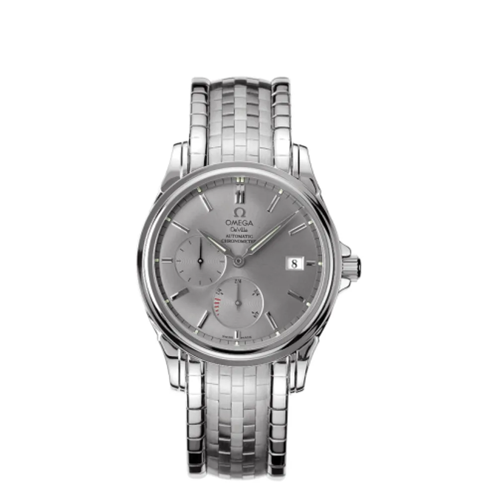 Omega De Ville Prestige Co-Axial 38.7 Power Reserve Stainless Steel / Grey / Bracelet