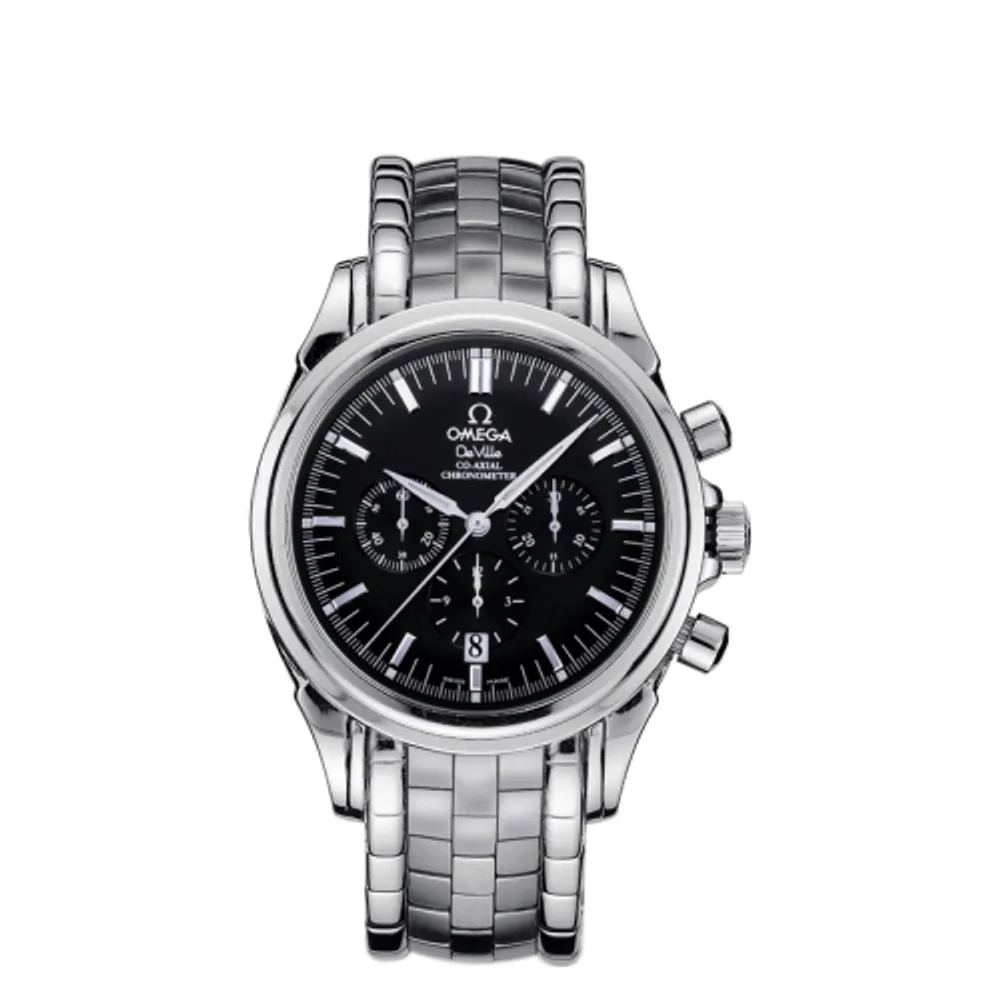 Omega De Ville Co-Axial 41 Chronograph Stainless Steel / Black / Bracelet