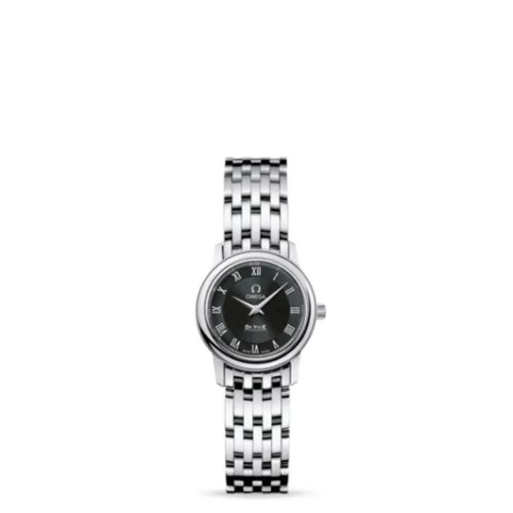 Omega De Ville Prestige Quartz 22 Stainless Steel / Black / Bracelet
