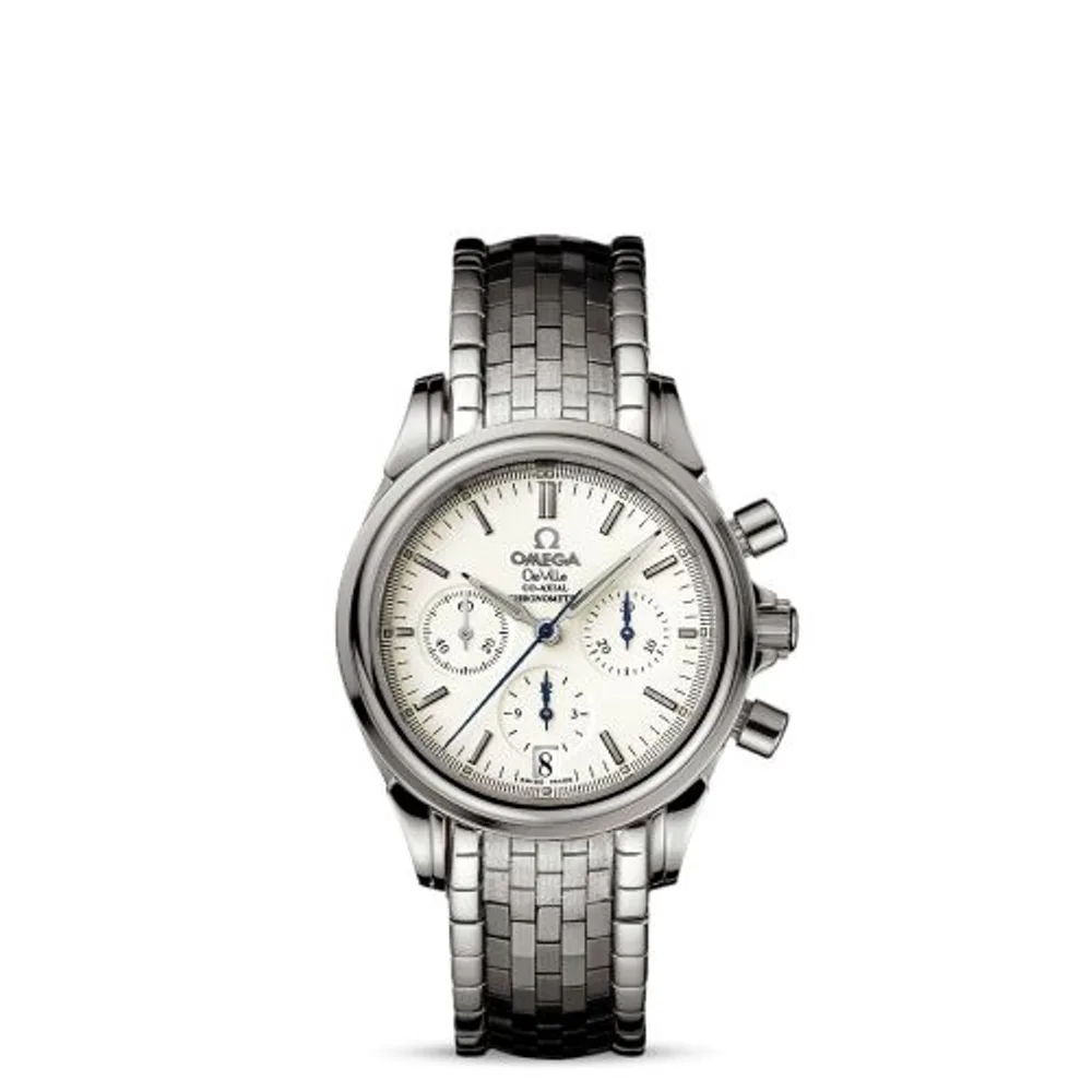 Omega De Ville Co-Axial Chronograph 35 Stainless Steel / Silver / Bracelet