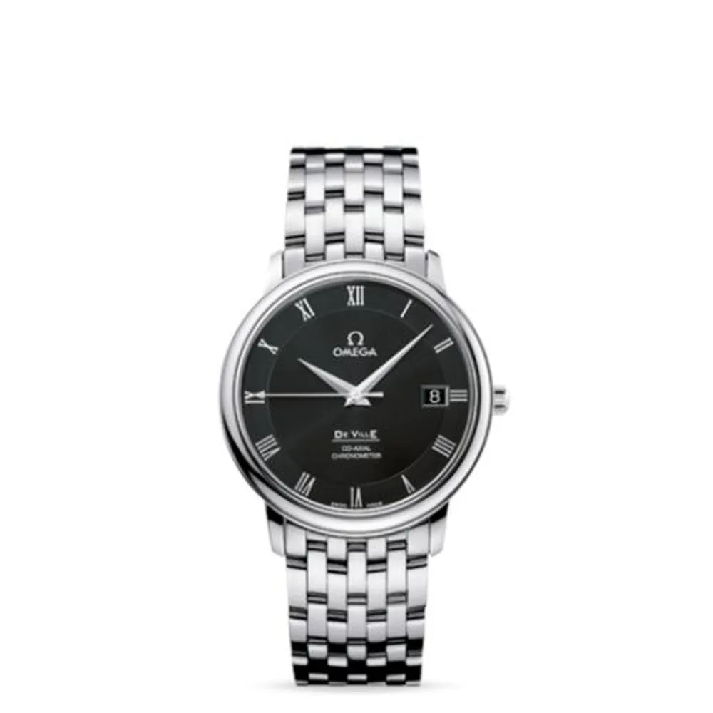 Omega De Ville Prestige Co-Axial 36.5 Stainless Steel / Black / Bracelet