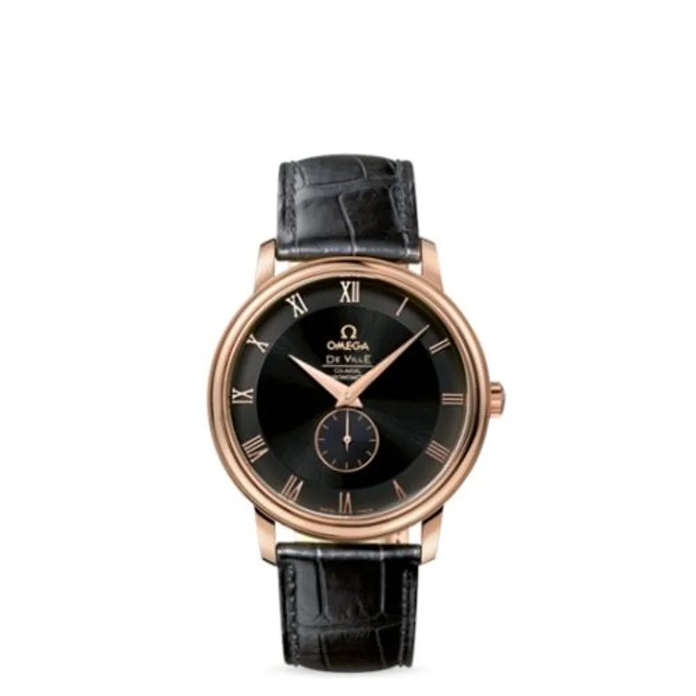 Omega De Ville Prestige Co-Axial 39 Small Seconds Red Gold / Black