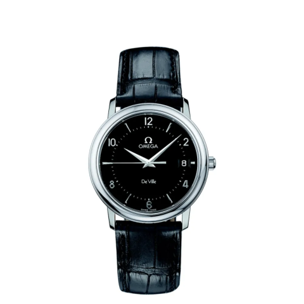 Omega De Ville Prestige Quartz 34.4 Stainless Steel / Black