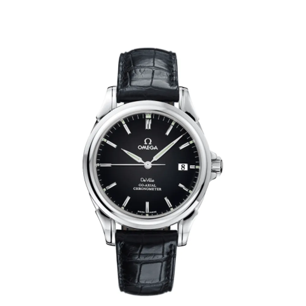 Omega De Ville Co-Axial 37.5 Stainless Steel / Black