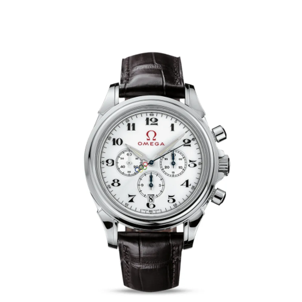Omega De Ville Co-Axial 41 Chronoscope Stainless Steel / White / Olympic Timeless