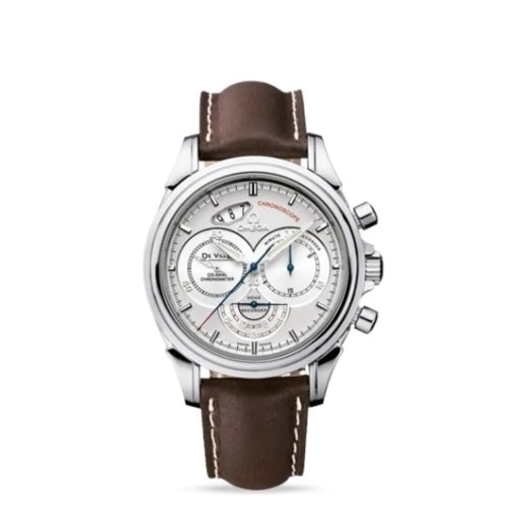 Omega De Ville Co-Axial 41 Chronoscope Stainless Steel / Silver