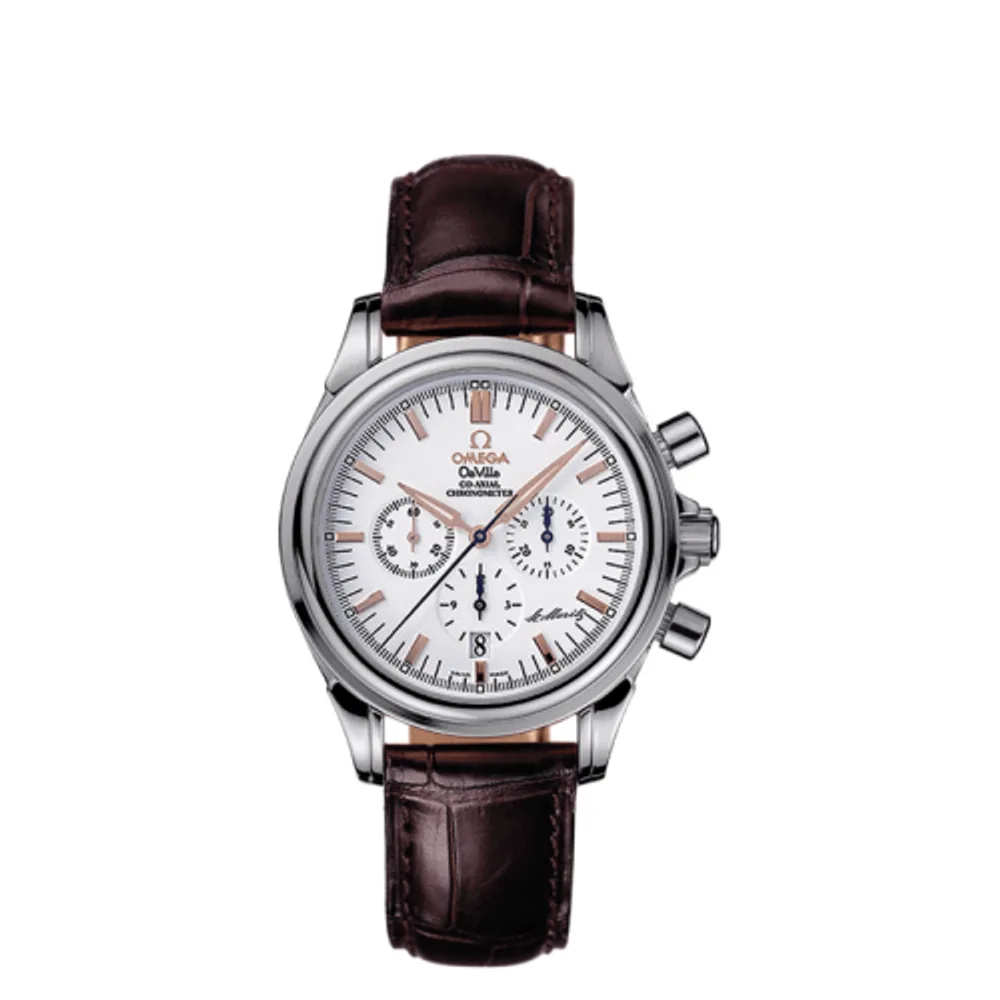 Omega De Ville Co-Axial 35 Chronograph Stainless Steel / White / St. Moritz