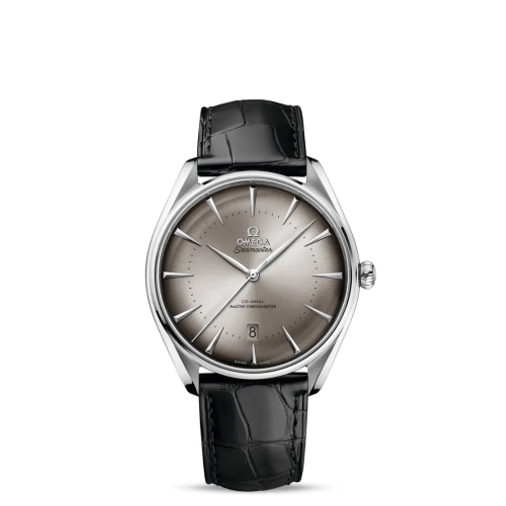 Omega Seamaster Master Co-Axial 39.5 New York Edition Stainless Steel / Grey / Alligator