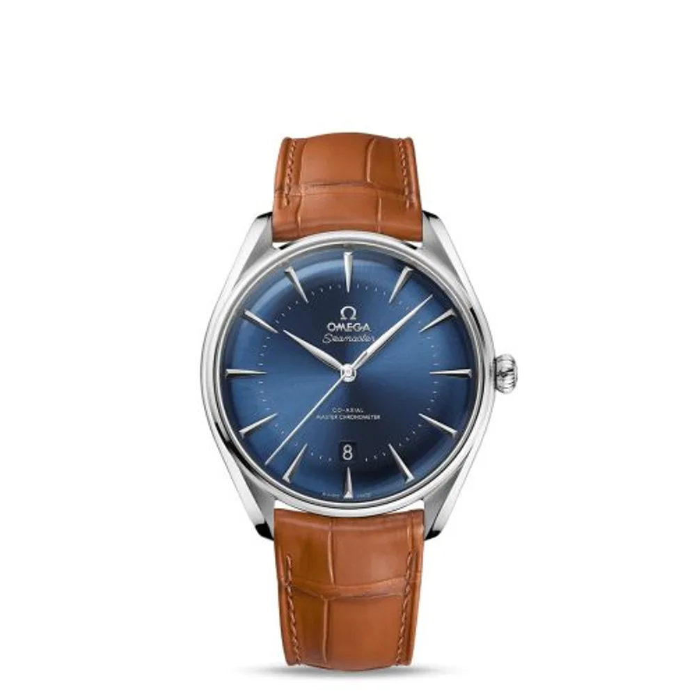 Omega Seamaster Master Co-Axial 39.5 Moscow Edition Stainless Steel / Blue / Alligator