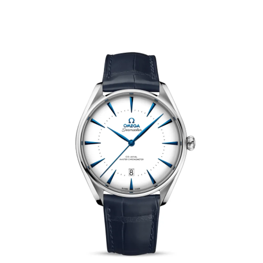 Omega Seamaster Master Co-Axial 39.5 Singapore Edition Stainless Steel / White / Alligator