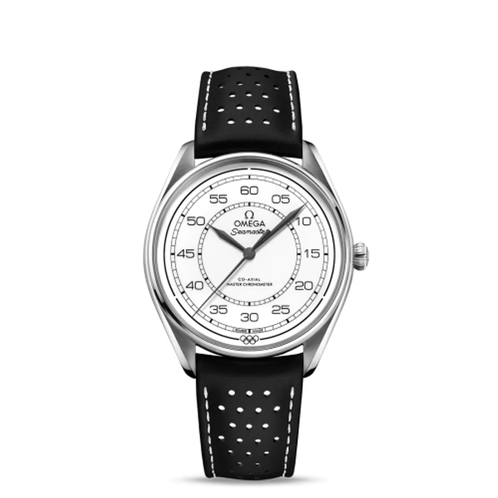 Omega Seamaster Master Co-Axial 39.5 Olympic Timekeeper Stainless Steel / White / Black