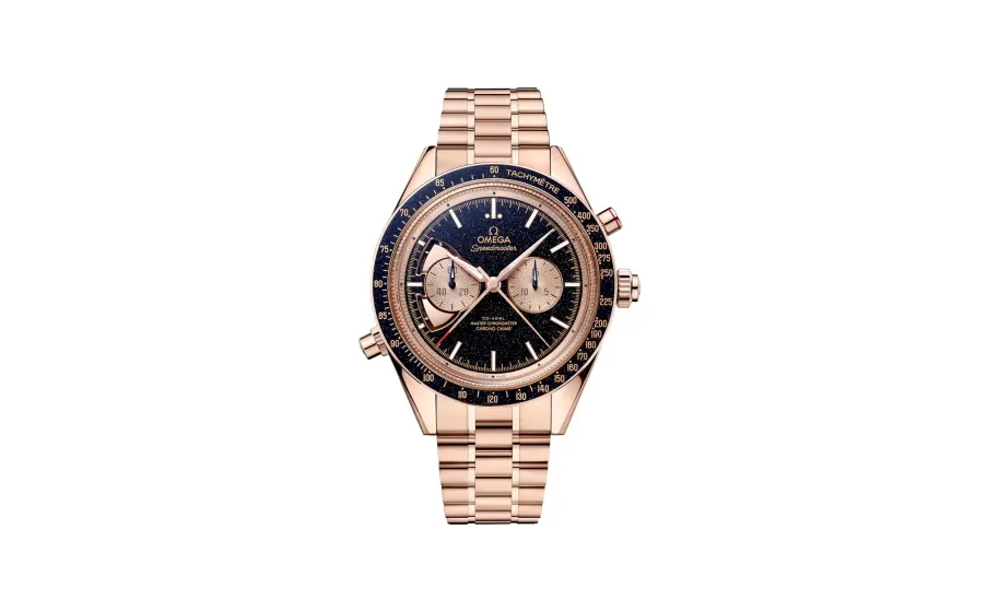 Omega Speedmaster Chrono Chime 45 mm, Sedna™ gold on Sedna™ gold