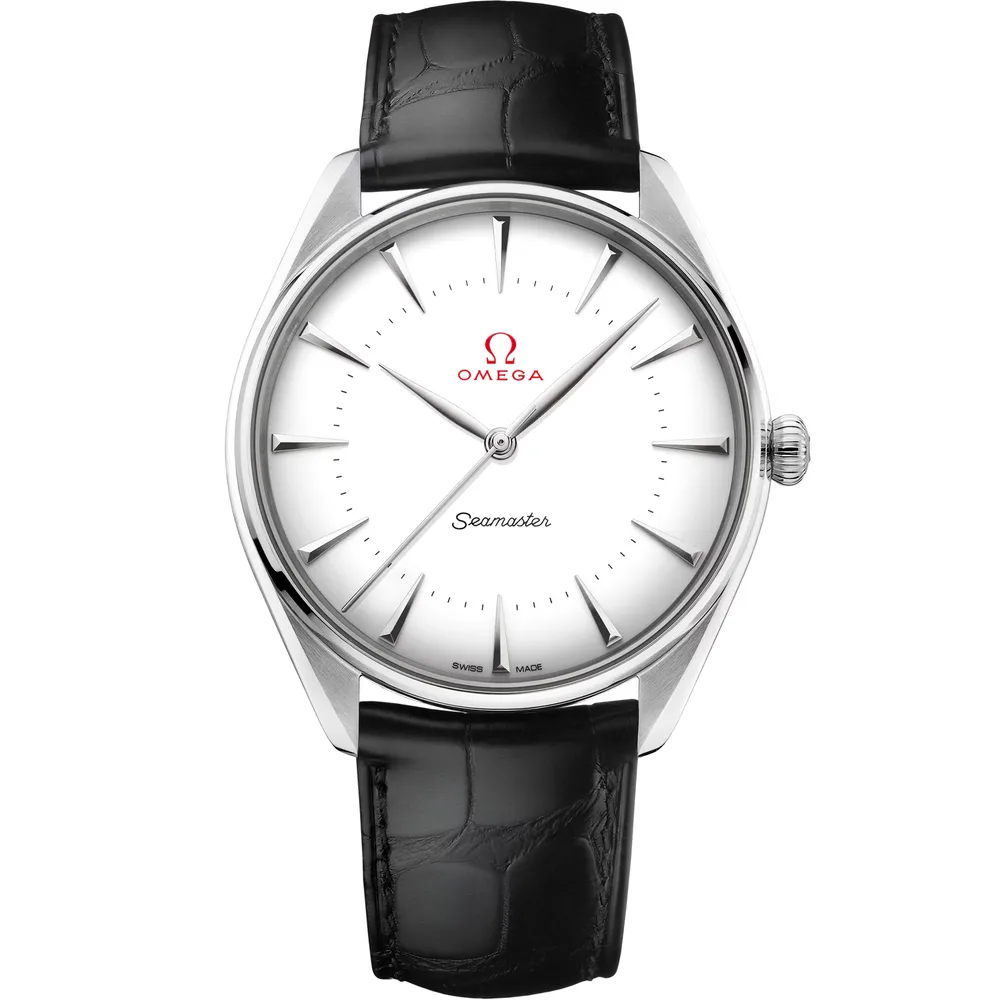 Omega Seamaster Olympic Official Timekeeper 39.5 mm, Canopus Gold™ on leather strap