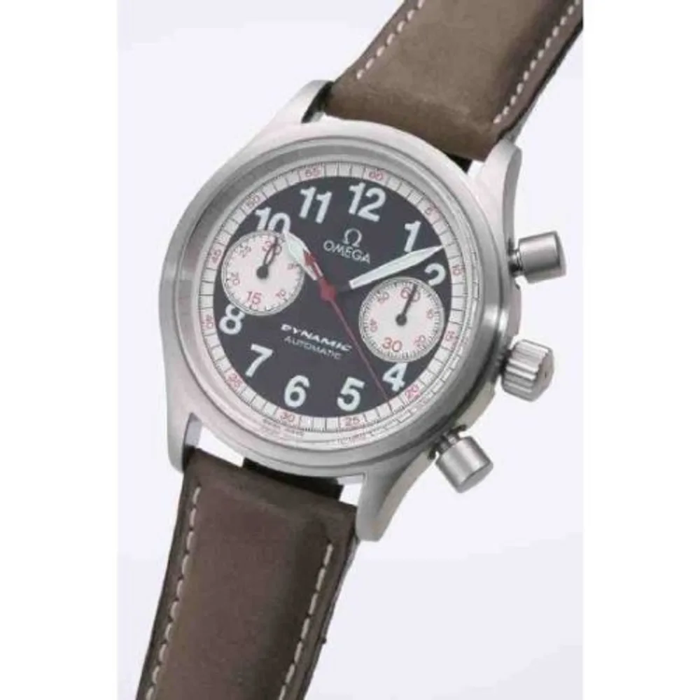 Omega Dynamic III Chronograph Stainless Steel / Black / Brown Calf / Targa Florio
