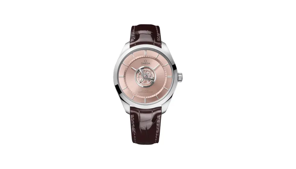 Omega Numbered Edition De Ville Tourbillon 43 mm, Canopus Gold™ on leather strap