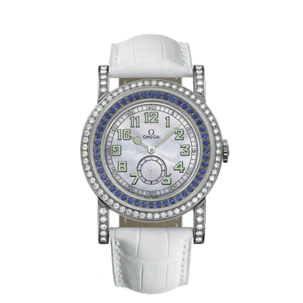 Omega Museum Collection N° 1 "Pilots 1938" Aquarella Blue Sapphires