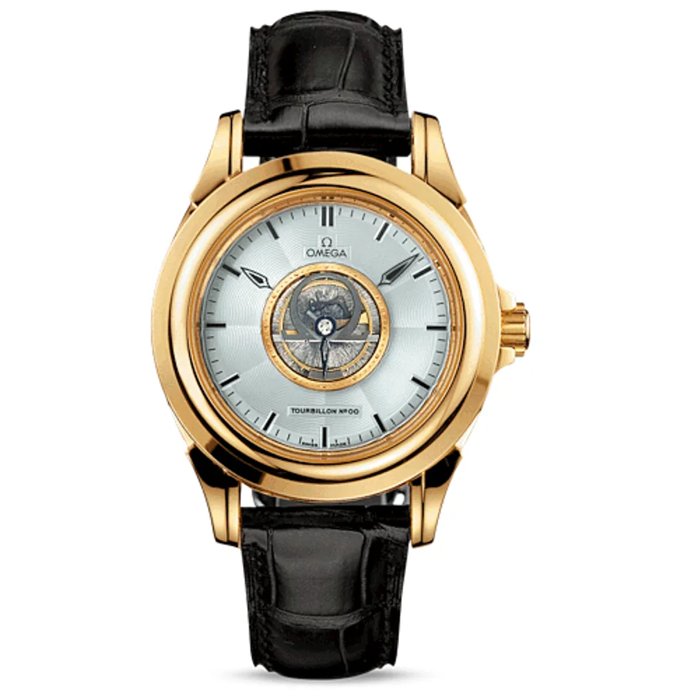 Omega De Ville Tourbillon Yellow Gold / Silver