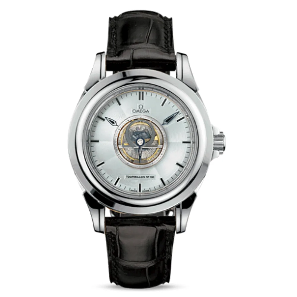 Omega De Ville Tourbillon White Gold / Silver