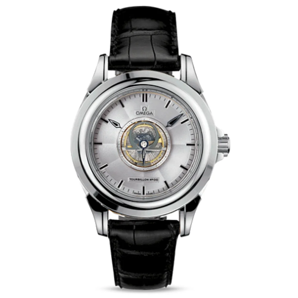 Omega De Ville Tourbillon Platinum / Silver