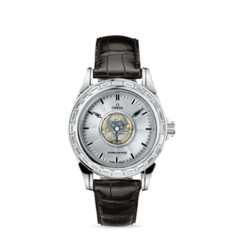 Omega De Ville Tourbillon Platinum / Baguette / Silver