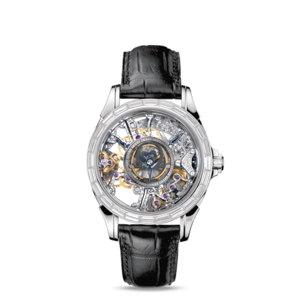 Omega De Ville Tourbillon Platinum / Baguette / Skeleton