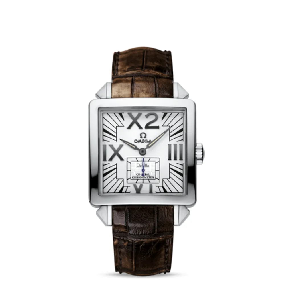 Omega De Ville X2 Co-Axial 35 Small Seconds White Gold / White