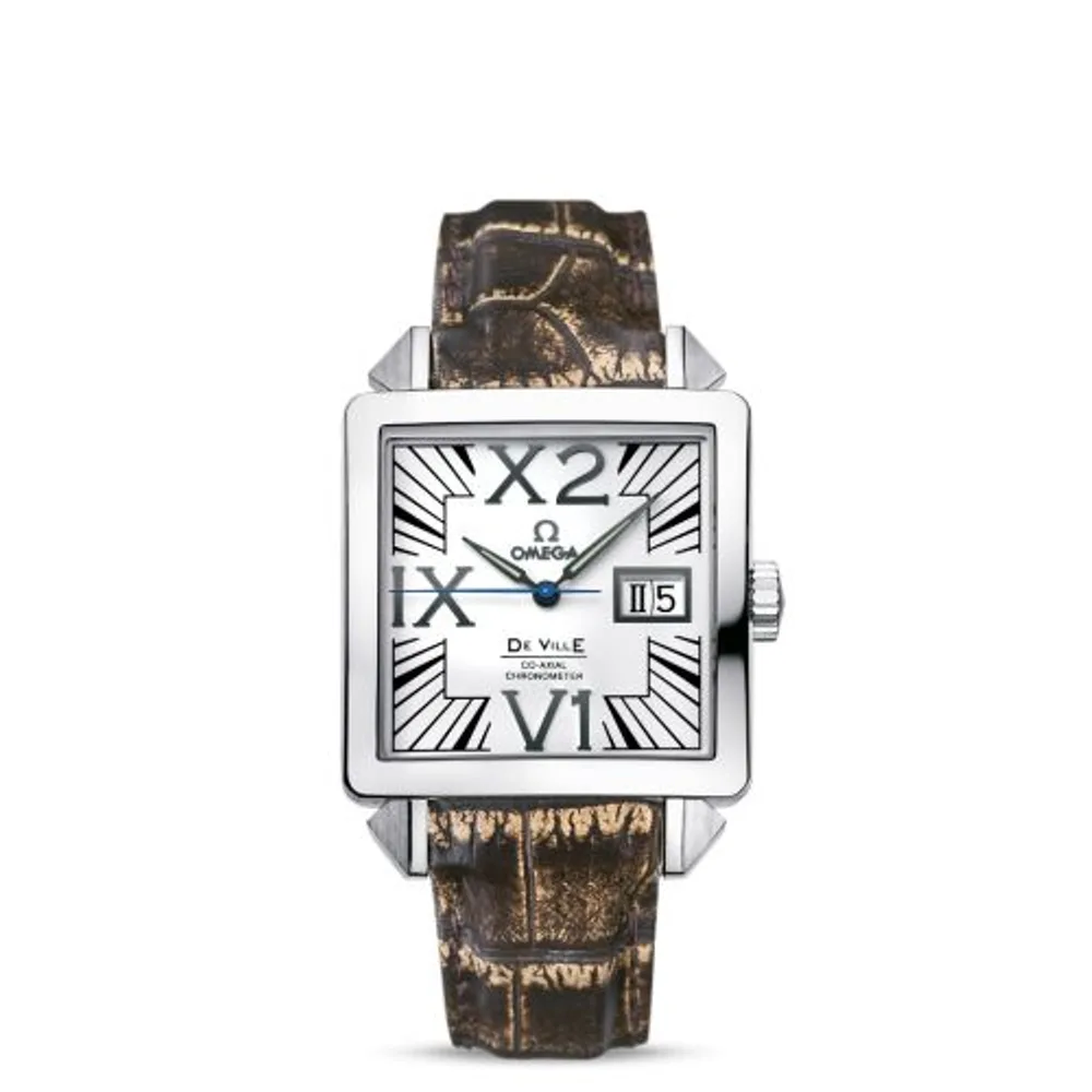 Omega De Ville X2 Co-Axial 35 Big Date Stainless Steel / White