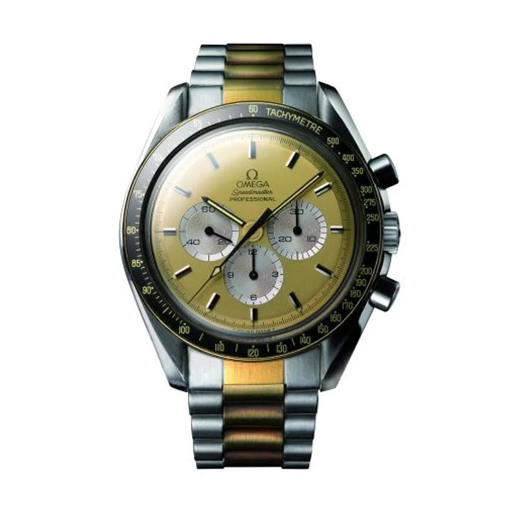 Omega Speedmaster Professional Stainless Steel / Yellow Gold / Champagne / Bracelet