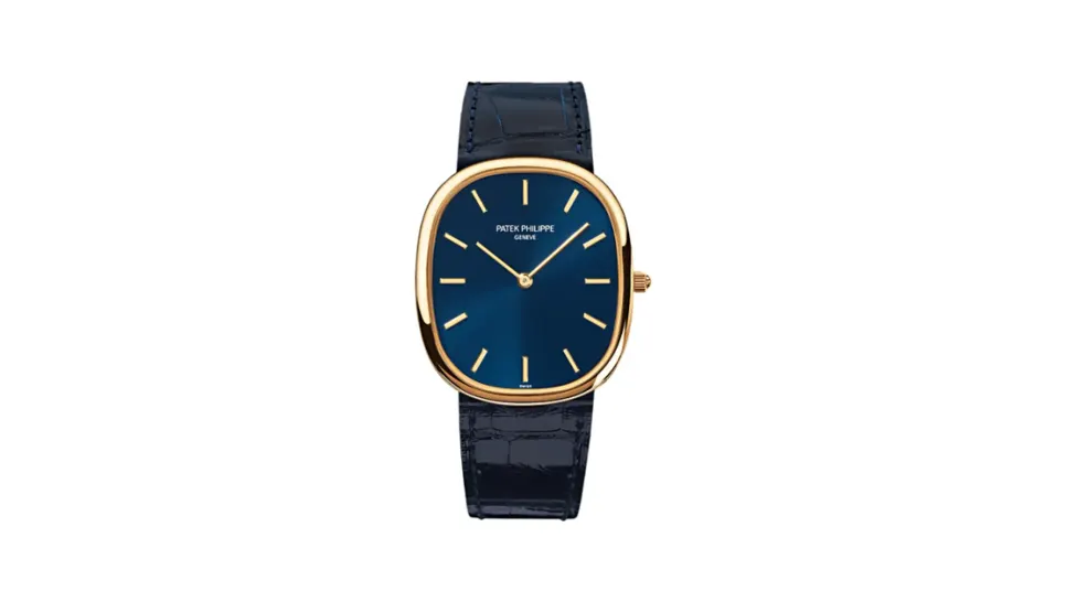 Patek Philippe Golden Ellipse 3738 Yellow Gold / Blue