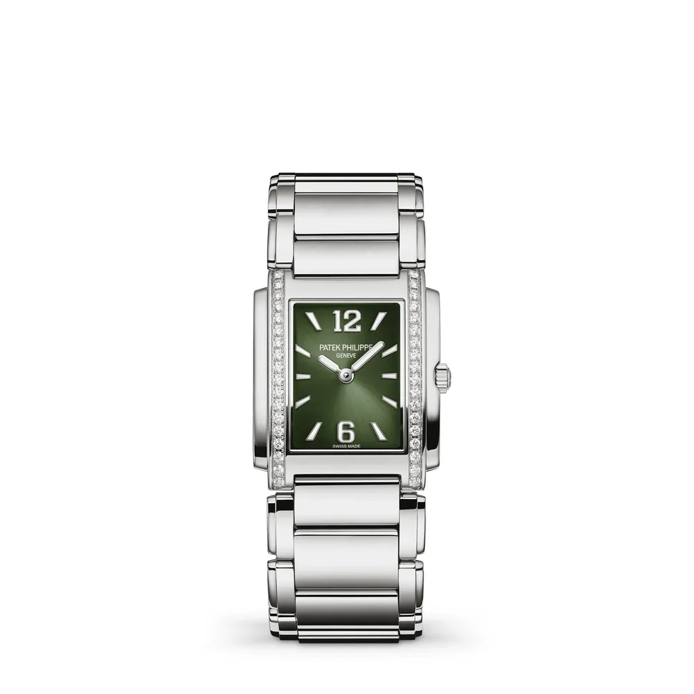 Patek Philippe Twenty~4, Steel, Olive green dial