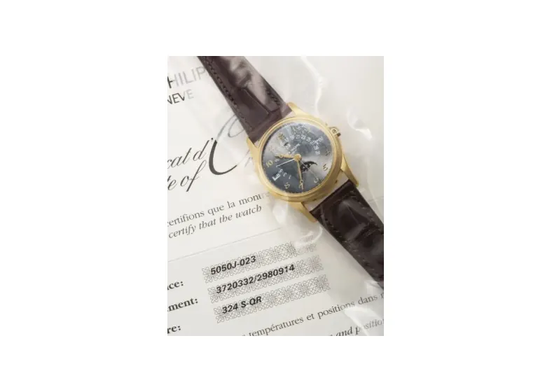 Patek Philippe Grand Complications Perpetual Calendar 5050 Yellow Gold / Slate Breguet
