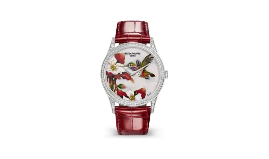 Patek Philippe Calatrava 5077 White Gold / Diamond / Hummingbirds