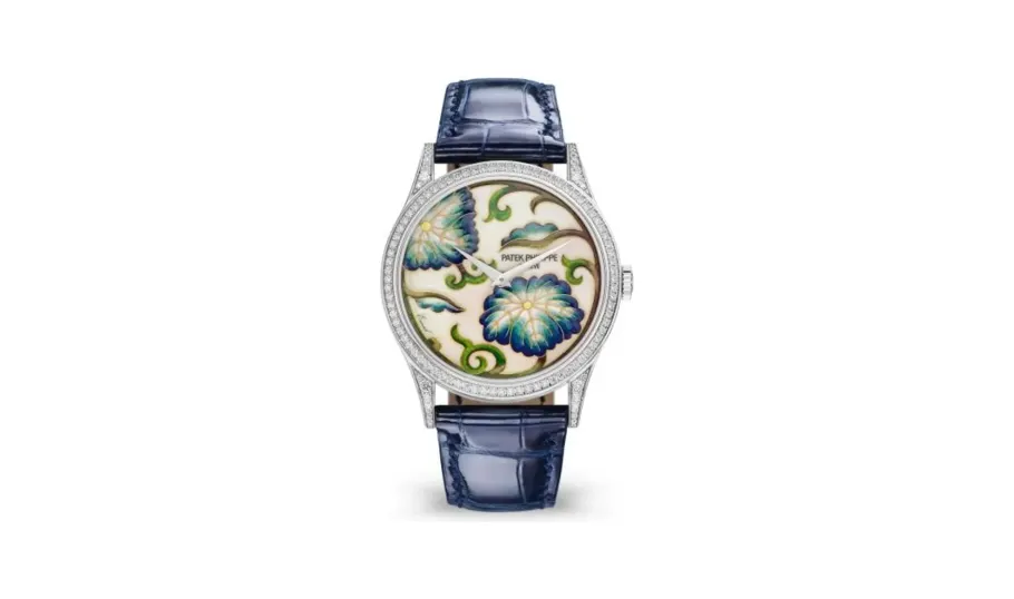 Patek Philippe Calatrava 5077 White Gold / Japanese Floral Motifs