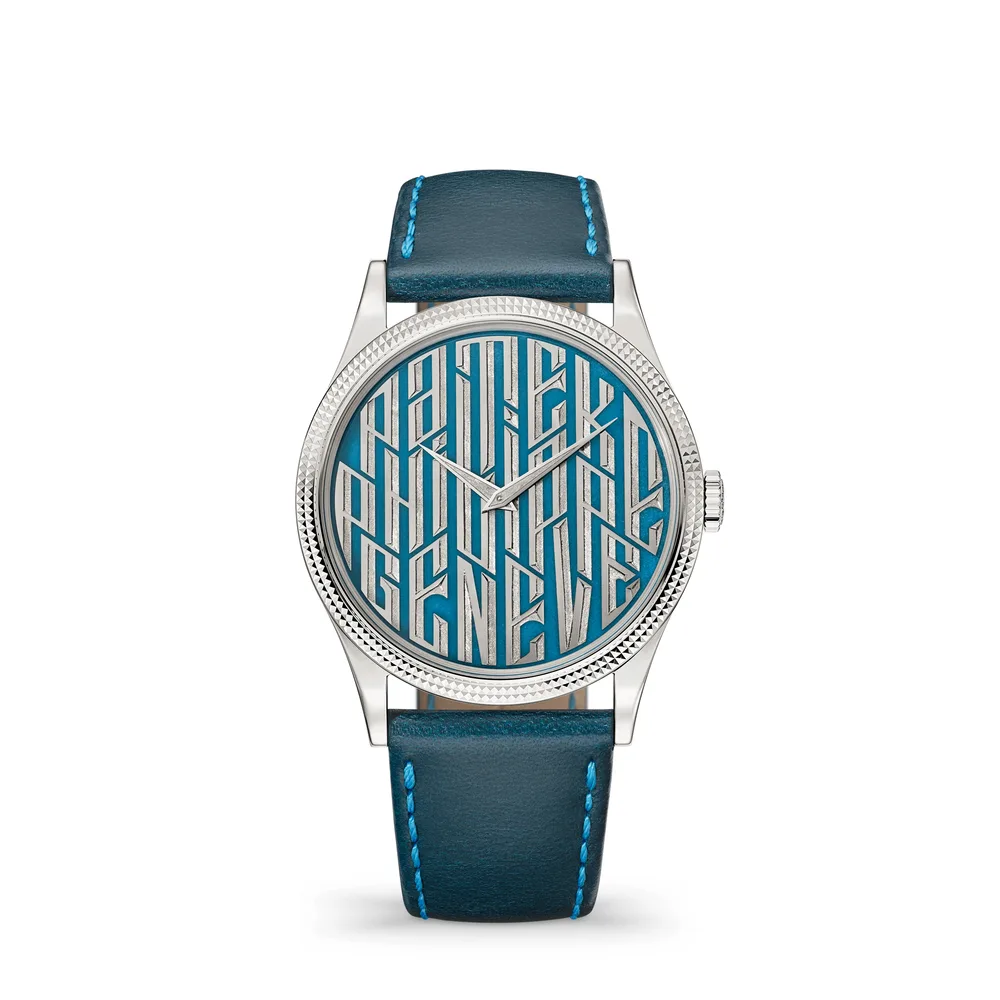 Patek Philippe Rare Handcrafts, White gold, Blue dial