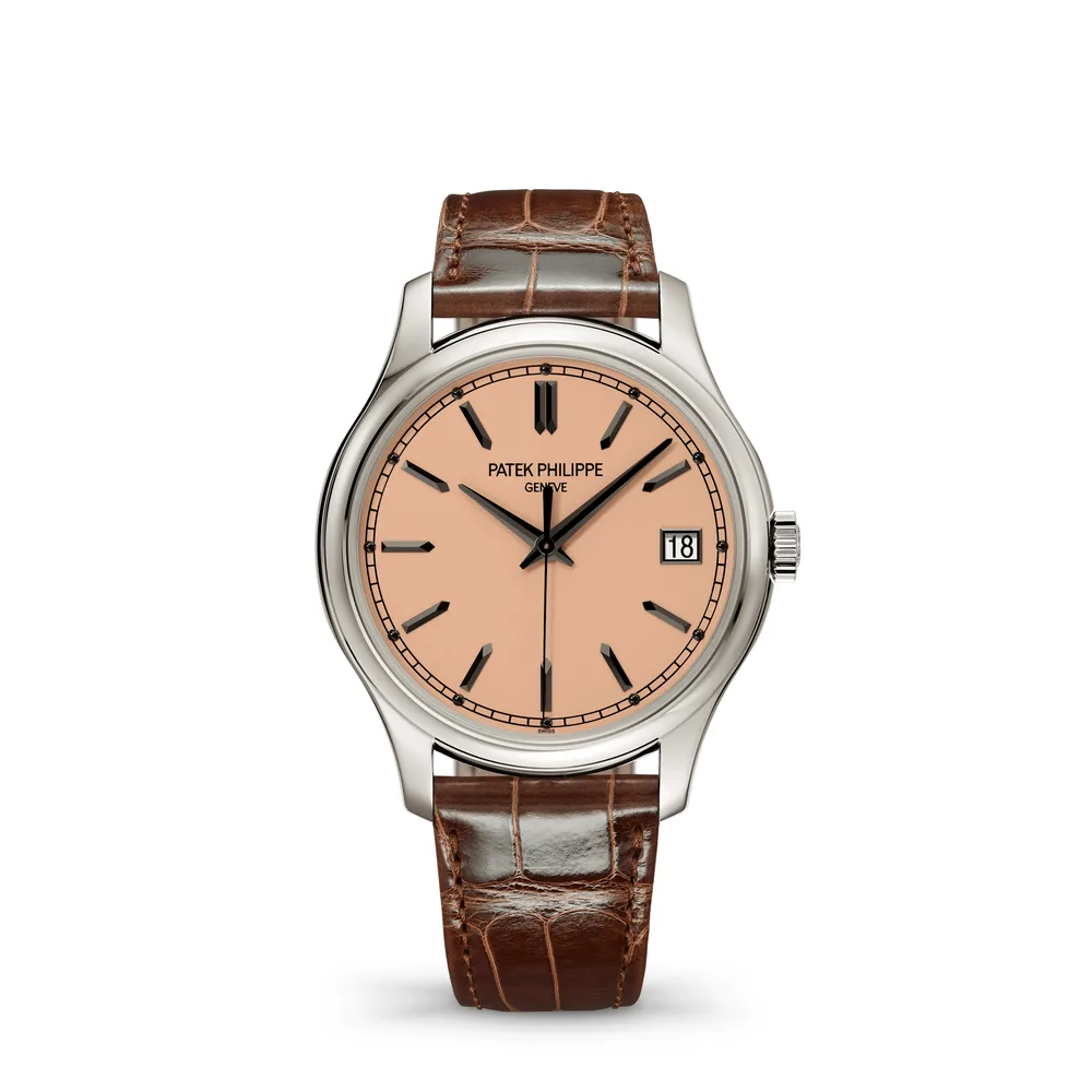 Patek Philippe Calatrava, White gold, Rose-gilt dial