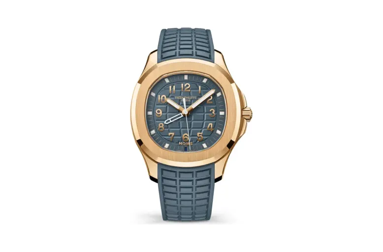 Patek Philippe Aquanaut, Rose gold, Blue-grey dial