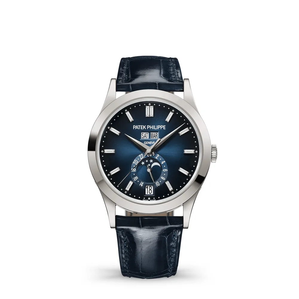 Patek Philippe Complications, White gold, Blue dial