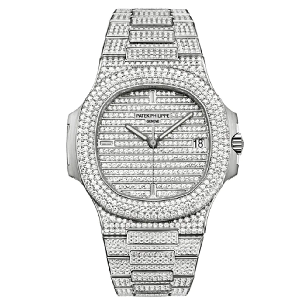 Patek Philippe Nautilus 5719 White Gold Full Diamond