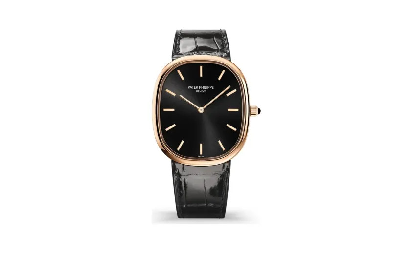 Patek Philippe Golden Ellipse, Rose gold, Ebony black dial